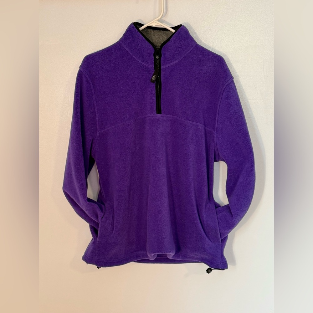 Cozy Purple Quarter-Zip Fleece Pullover, Large, Alpine Tek by Palmetto’s